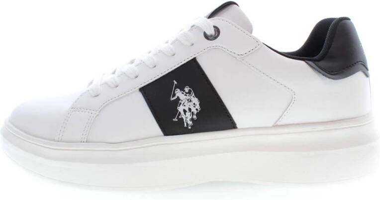 U.s. Polo Assn. White Sneakers Wit Heren