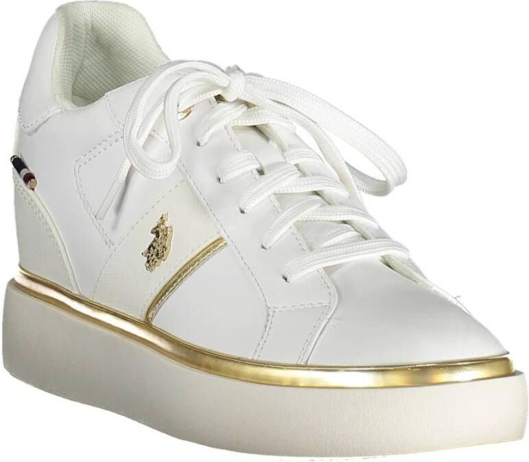 U.s. Polo Assn. Witte Hailey Sneaker Chic Lace-Up White Dames