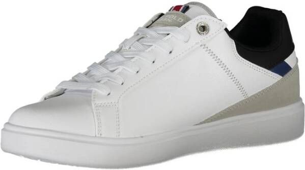 U.s. Polo Assn. Witte Polyester Sneaker met Sportdetails
