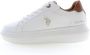 U.s. Polo Assn. Witte polyester sneakers met contrasterende details - Thumbnail 2