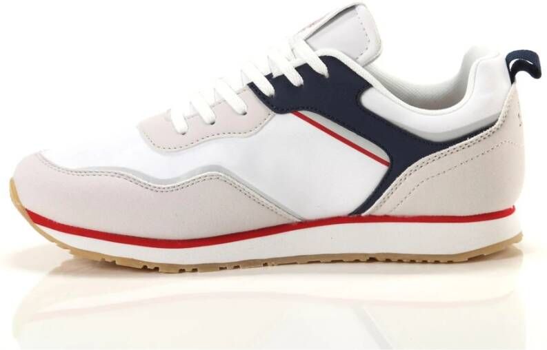 U.s. Polo Assn. Witte sneakers voor dames met print Wit Dames