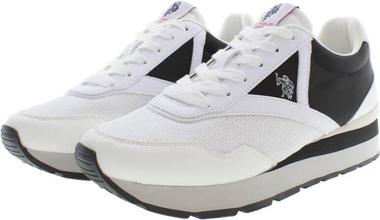 U.s. Polo Assn. Witte sneakers voor dames met sportief schoenontwerp Wit Dames