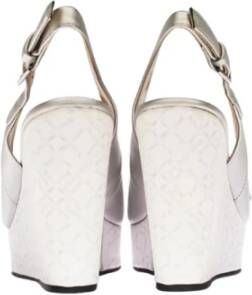 U.s. Polo Assn. Zilveren Sleehak Espadrilles Elegant Model