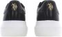 U.s. Polo Assn. Zwarte Sneakers voor Dames met Sportief Ontwerp Zwart Dames - Thumbnail 3