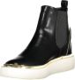 U.s. Polo Assn. Elegante lage zwarte enkellaarsjes met elastische zijpanelen Black Dames - Thumbnail 3