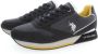 U.s. Polo Assn. Zwarte Polyester Sneaker met Contrasterende Details - Thumbnail 3
