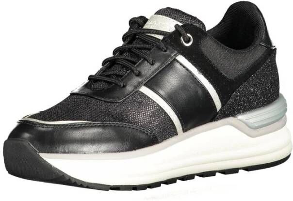 U.s. Polo Assn. Zwarte Polyester Sneaker met Contrasterende Details