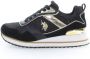 U.s. Polo Assn. Zwarte Polyester Sneaker met Contrasterende Details - Thumbnail 4