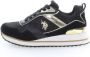 U.s. Polo Assn. Zwarte Polyester Sportsneaker met Logo - Thumbnail 2