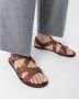 Vagabond Shoemakers Bruin leren kruisband sandalen Brown Heren - Thumbnail 2
