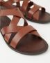 Vagabond Shoemakers Bruin leren kruisband sandalen Brown Heren - Thumbnail 3