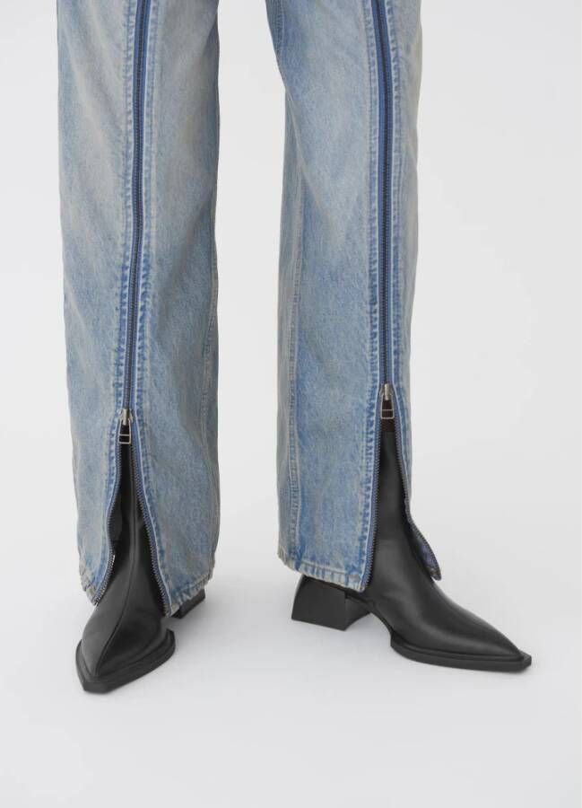Vagabond Shoemakers Edgy Zwarte Enkellaars met Rits Black Dames