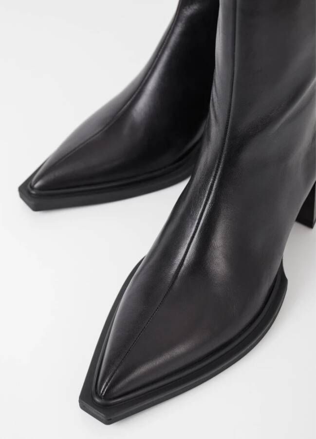 Vagabond Shoemakers Edgy Zwarte Enkellaars met Rits Black Dames