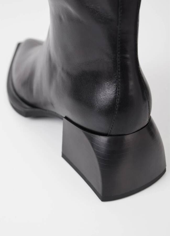 Vagabond Shoemakers Edgy Zwarte Enkellaars met Rits Black Dames