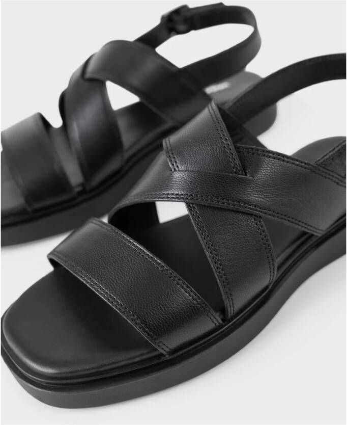 Vagabond Shoemakers Flat Sandals Black Dames