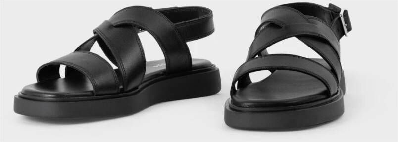 Vagabond Shoemakers Flat Sandals Black Dames