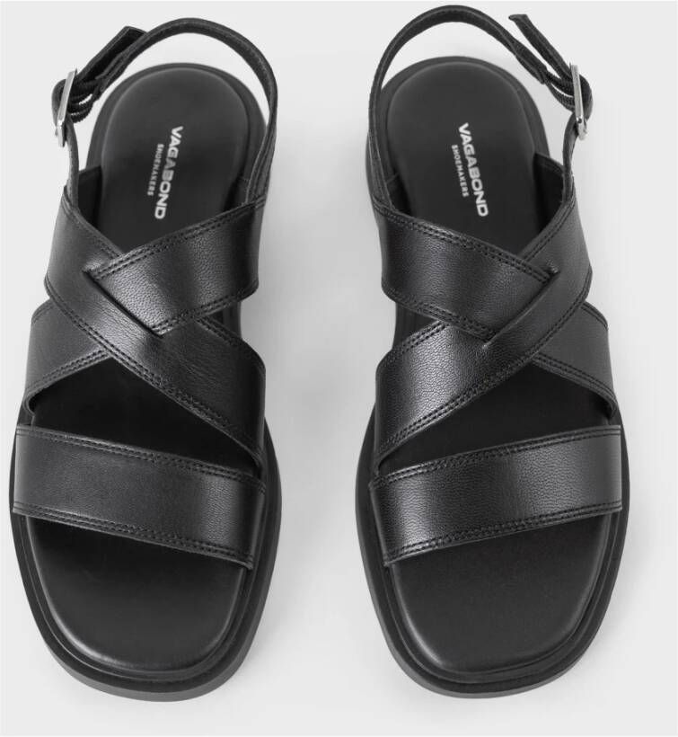 Vagabond Shoemakers Flat Sandals Black Dames