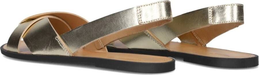 Vagabond Shoemakers Gouden Leren Sandalen Tia 2.0 Yellow Dames