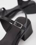 Vagabond Shoemakers Moderne Middenhak Leren Sandalen Zwart Black Dames - Thumbnail 3