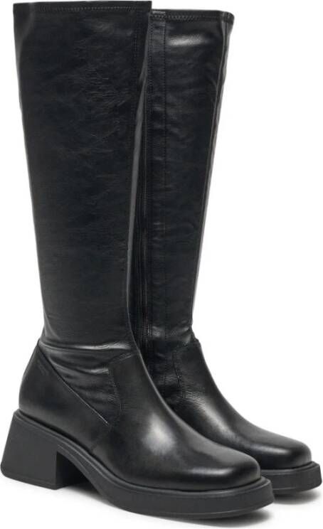 Vagabond Shoemakers Zwarte enkellaarzen voor vrouwen Black Dames