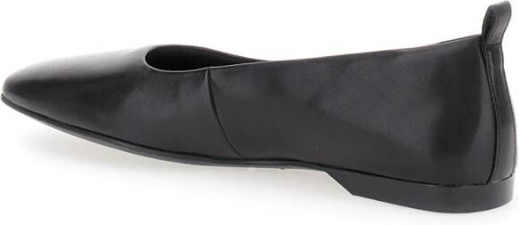 Vagabond Shoemakers Zwarte Leren Platte Schoenen Delia Black Dames