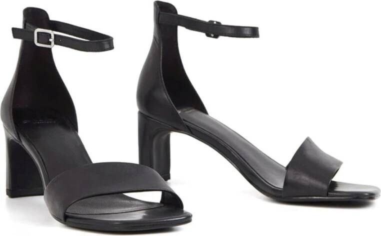 Vagabond Shoemakers Zwarte Platte Sandalen Luisa Black Dames
