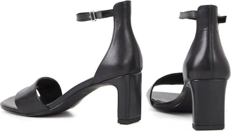 Vagabond Shoemakers Zwarte Platte Sandalen Luisa Black Dames