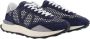 Valentino Blauw Grijs NetRunner Sneaker Blue Heren - Thumbnail 4