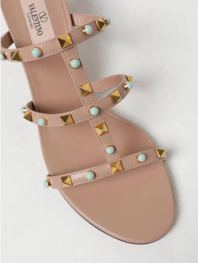 Valentino Garavani Beige Leren Sandalen met Hak