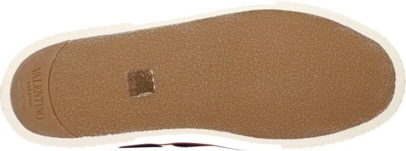 Valentino Garavani Blauwe Stoffen Lage Sneakers
