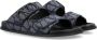 Valentino Garavani Blauw zwarte gesloten schoenen met VLogo trim Multicolor Heren - Thumbnail 2