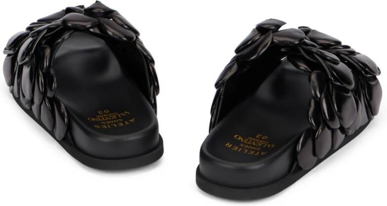 Valentino Garavani Bloemen Leren Slippers