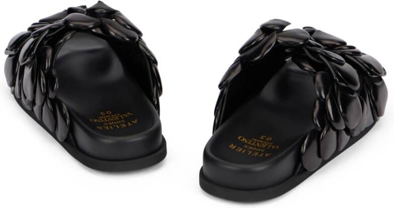 Valentino Garavani Bloemen leren slippers