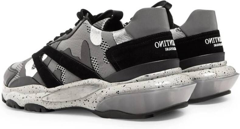 Valentino Garavani Camouflage Sneakers voor Vrouwen Gray Dames