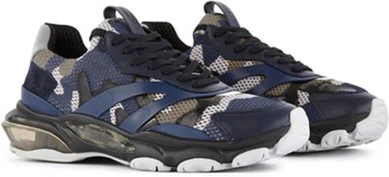 Valentino Garavani Bounce Sneakers Blokkleur Italië Mannen Blue Heren
