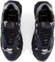 Valentino Garavani Italiaanse stoffen sneakers met leren details Blue Heren - Thumbnail 4