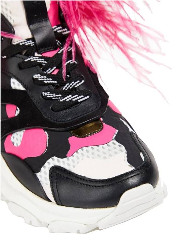 Valentino Garavani Bounce Sneakers met Verwijderbare Veren Multicolor Dames