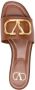 Valentino Garavani Bruin Leren Platte Sandalen Brown Dames - Thumbnail 7