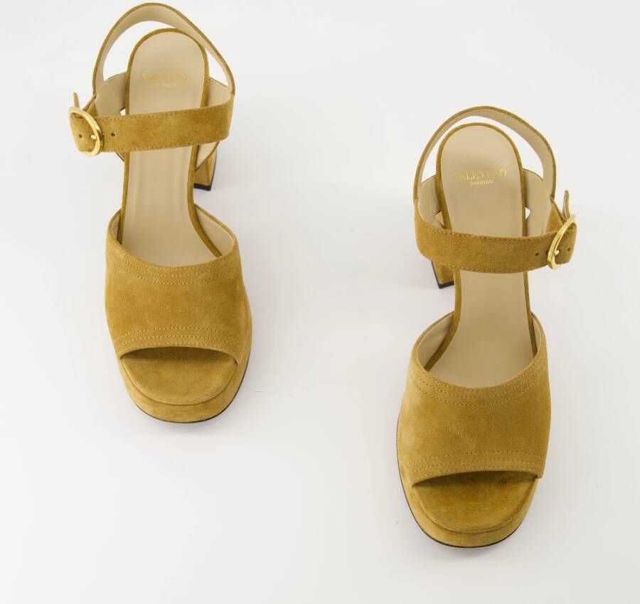 Valentino Garavani Bruine Fawcette Hakken Sandalen