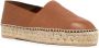 Valentino Garavani Logo-Plaque Leren Espadrilles Brown Dames - Thumbnail 2