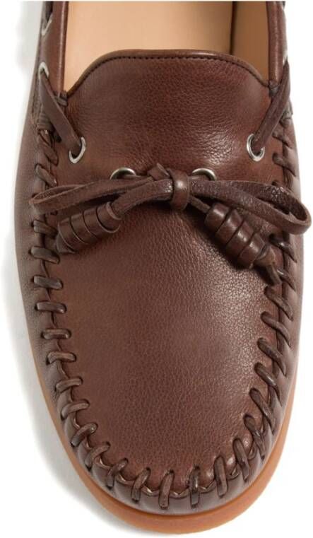 Valentino Garavani Bruine Platte Schoenen Elegante Stijl