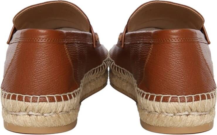 Valentino Garavani Bruine platte schoenen met VLogo-details Brown Heren