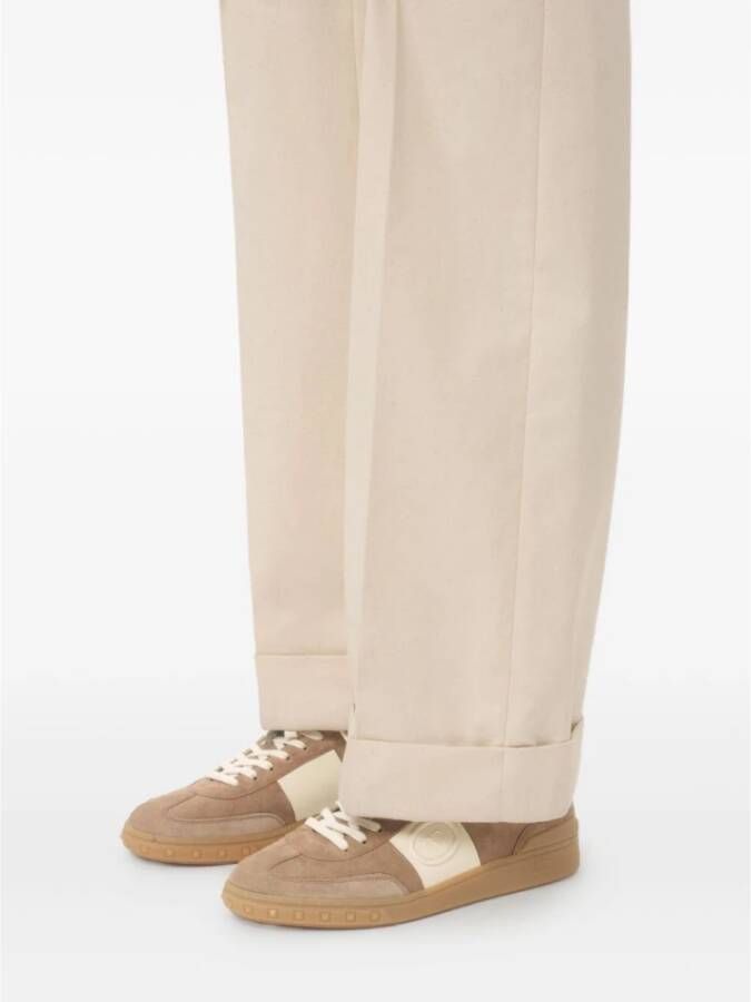 Valentino Garavani Bruine Sneakers met VLogo Detail