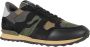 Valentino Garavani Rockrunner Baskets Groene Leren Sneakers Multicolor Heren - Thumbnail 2