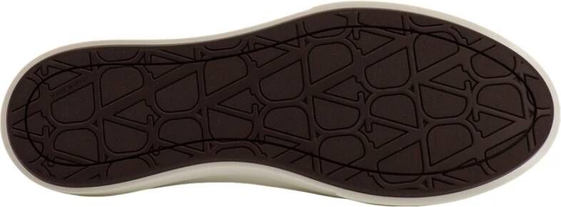 Valentino Garavani Blauwe Canvas Sneakers met Iconographe Motief Blue Heren