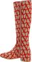 Valentino Garavani Canvas Logo Laarzen met Side Vlogo Multicolor Dames - Thumbnail 3