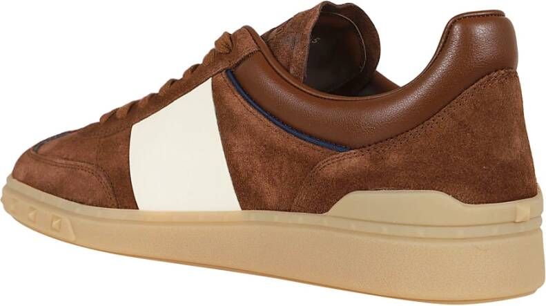 Valentino Garavani Chocoladebruine Highline Worker Sneaker Brown Heren