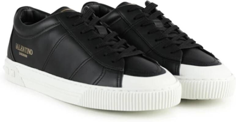 Valentino Garavani Cityplanet Leren Sneakers Black Heren
