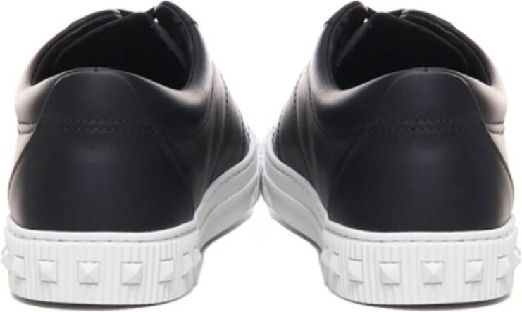Valentino Garavani Cityplanet Leren Sneakers Black Heren