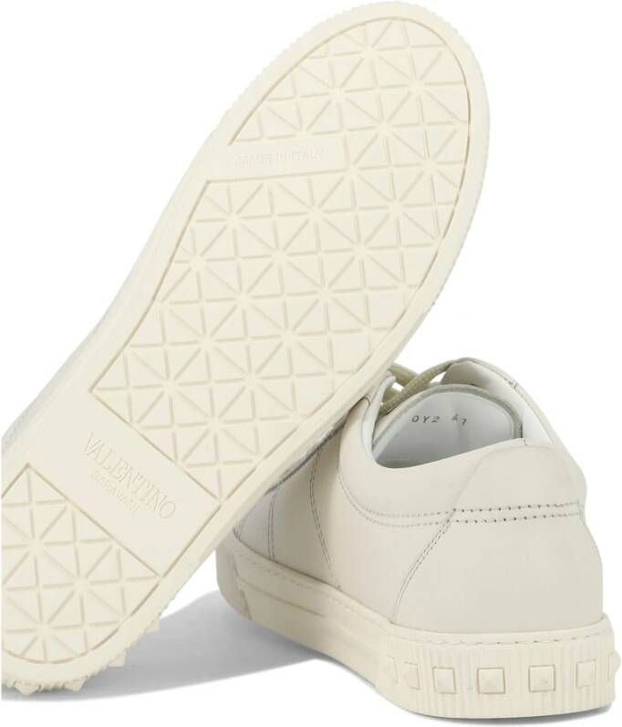 Valentino Garavani Cityplanet Leather Sneakers White Heren